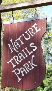 Nature Trails sign narrow crop