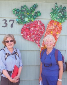 Barb and Karin from Seattle Striders scout out the Burien trail.