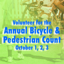 Bike/Ped Count 2013. Care to Volunteer?