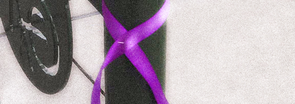 Purple Ribbons Stand Against Domestic Violence in the Month of October
