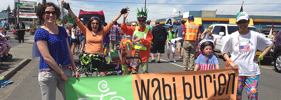 On-Parade in WABI’s Orange and Green